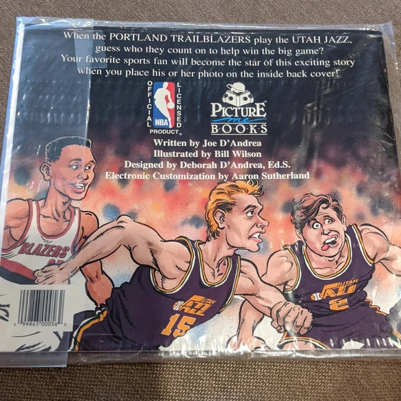 NBA Kids Portland Trailblazers Book VTG Rip City Basketball Personalize Athlete - Picture 2 of 2